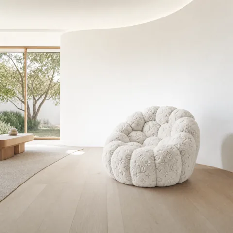 White colour story in a living room