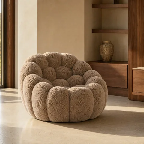 Brown colour story in a living room