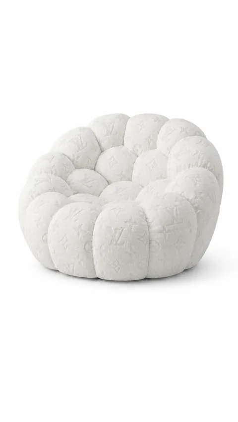 Signature Monogram Lounge in White