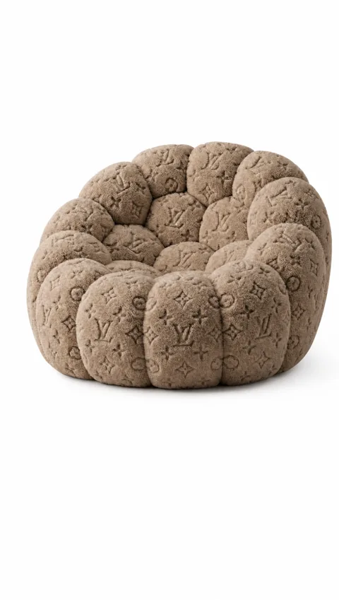 Monogram Lounge chair in Brown